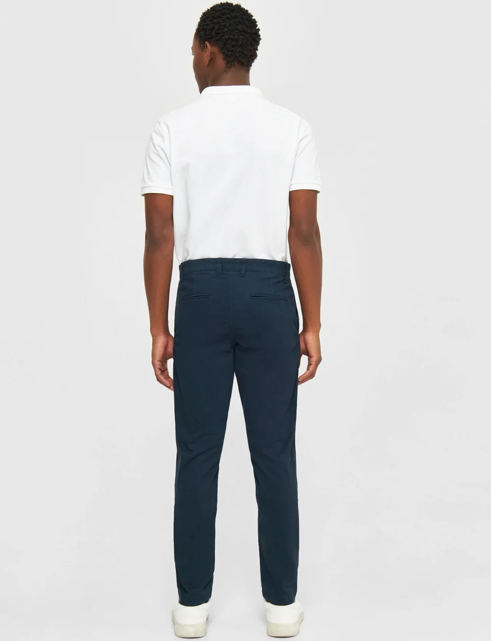 Knowledge Cotton Apparel - LUCA slim twill chino pants - GOTS/ - chinos - total eclipse - 3