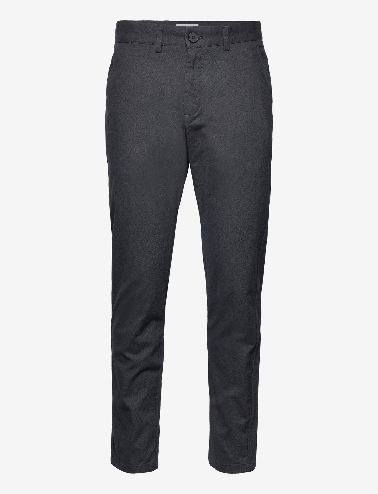 Knowledge Cotton Apparel - CHUCK regular flannel chino pants - - gray pinstripe - 0