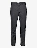 CHUCK regular flannel chino pants - - GRAY PINSTRIPE