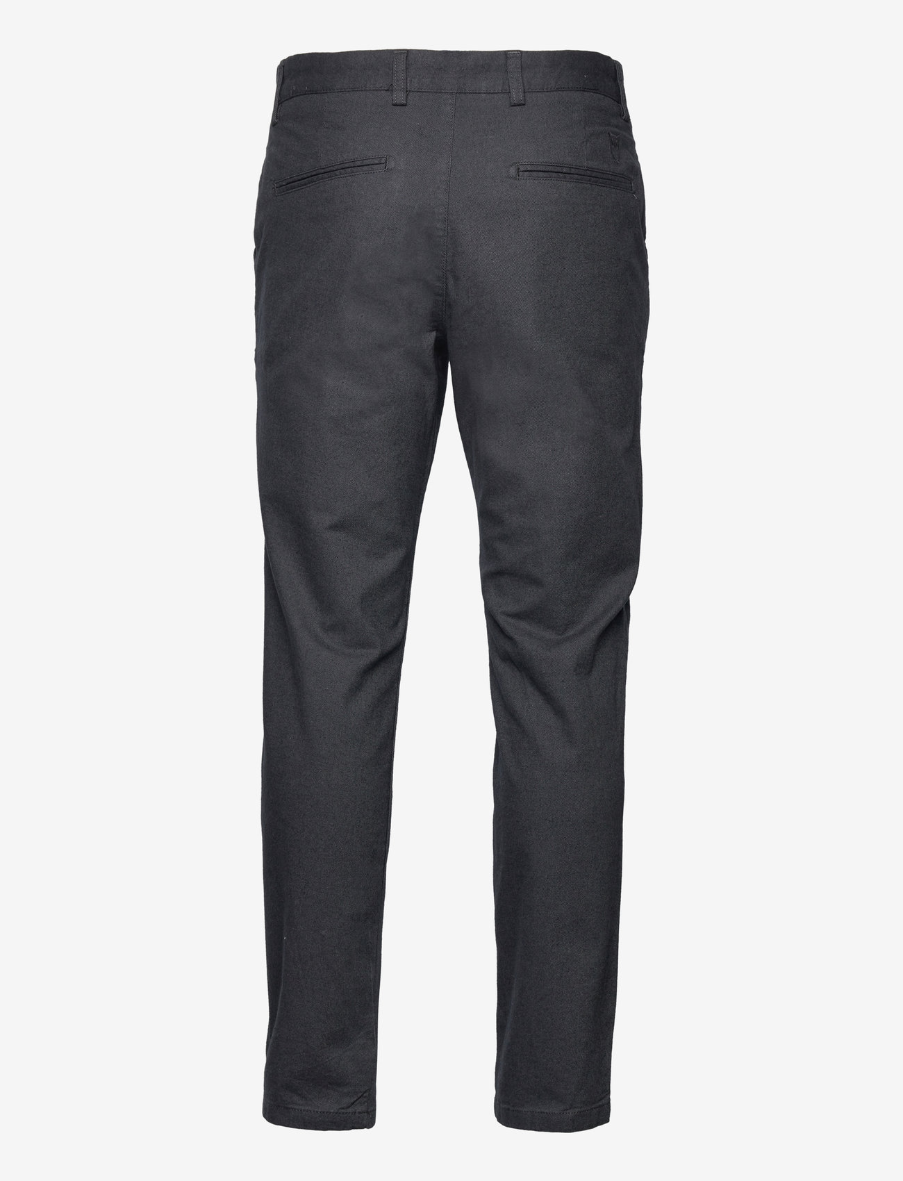Knowledge Cotton Apparel - CHUCK regular flannel chino pants - - gray pinstripe - 1