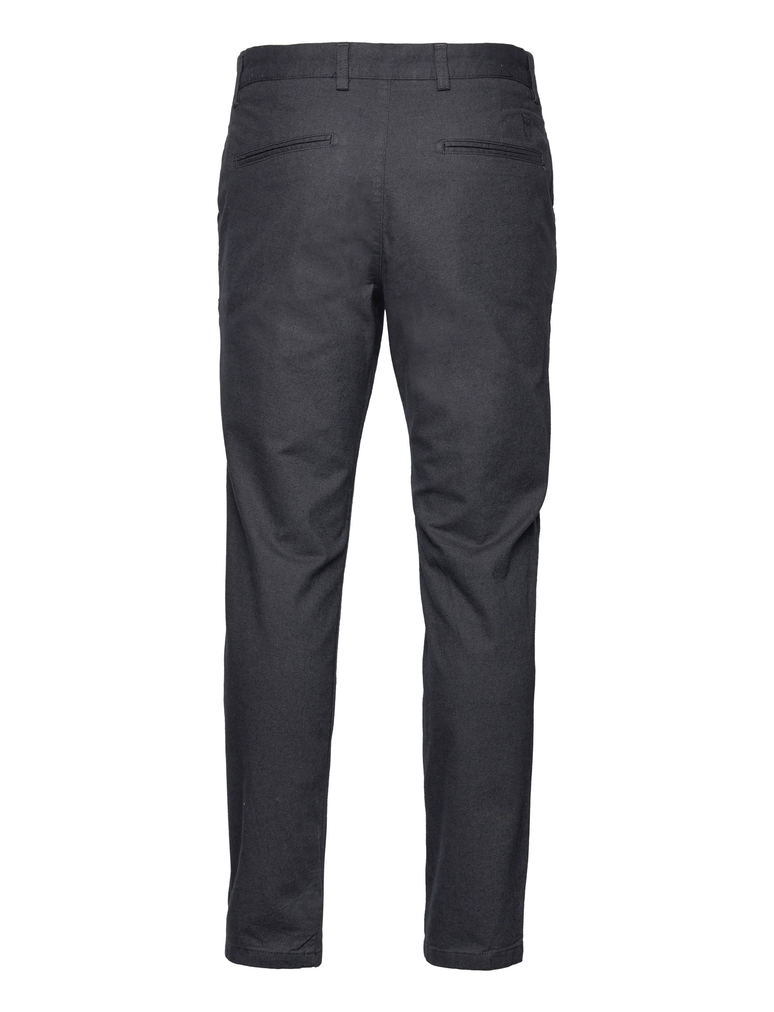 Knowledge Cotton Apparel - CHUCK regular flannel chino pants - - gray pinstripe - 1