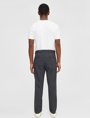 Knowledge Cotton Apparel - CHUCK regular flannel chino pants - - chino stila bikses - gray pinstripe - 3