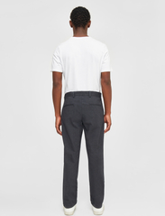 Knowledge Cotton Apparel - CHUCK regular flannel chino pants - - chino's - gray pinstripe - 3