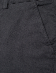 Knowledge Cotton Apparel - CHUCK regular flannel chino pants - - chino's - gray pinstripe - 5