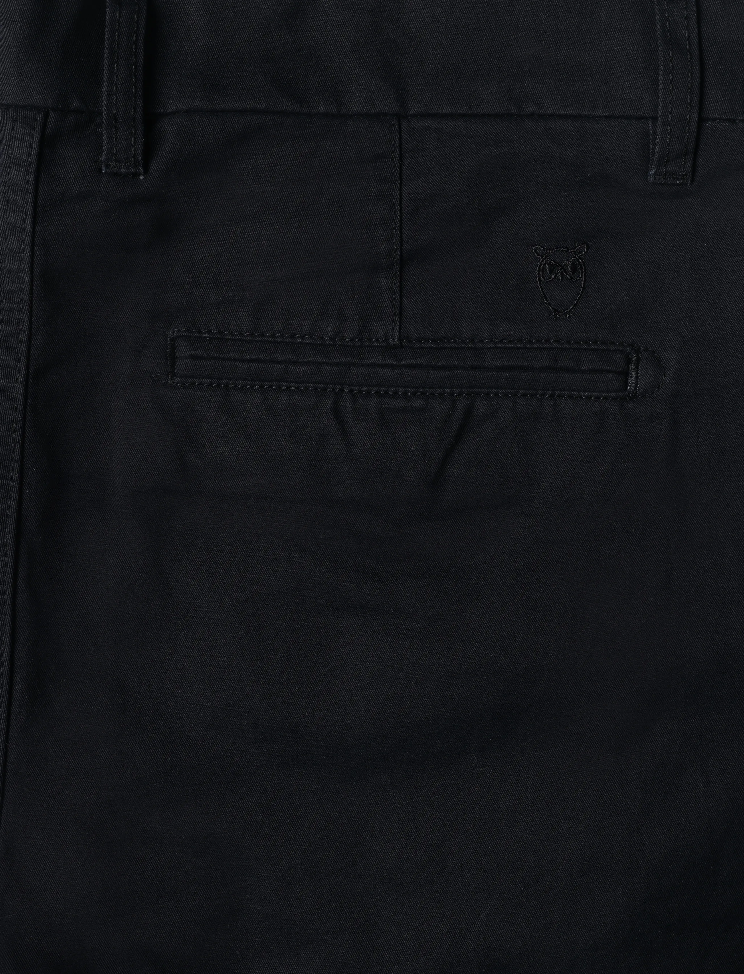Knowledge Cotton Apparel - Chuck regular chino pants - trousers & jeans - black jet - 4