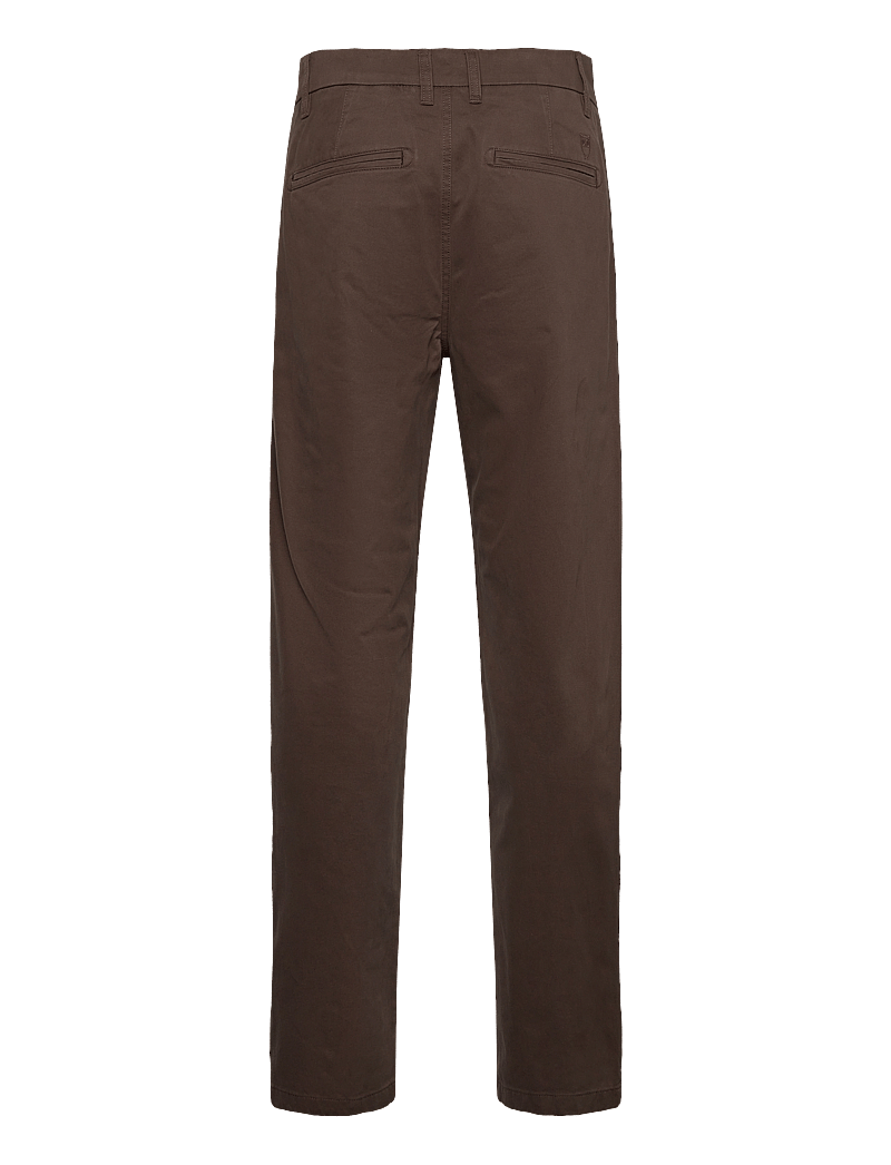 Knowledge Cotton Apparel - CHUCK regular chino twill pants - G - chinos - demitasse (brown) - 1