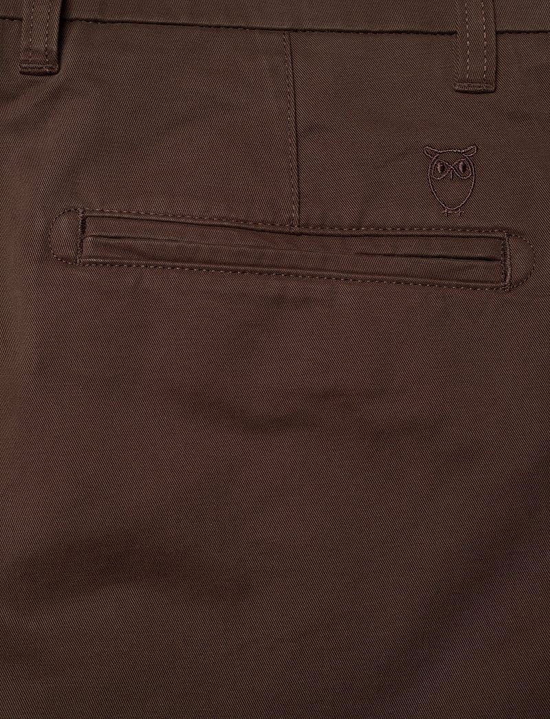 Knowledge Cotton Apparel - CHUCK regular chino twill pants - G - chinos - demitasse (brown) - 4