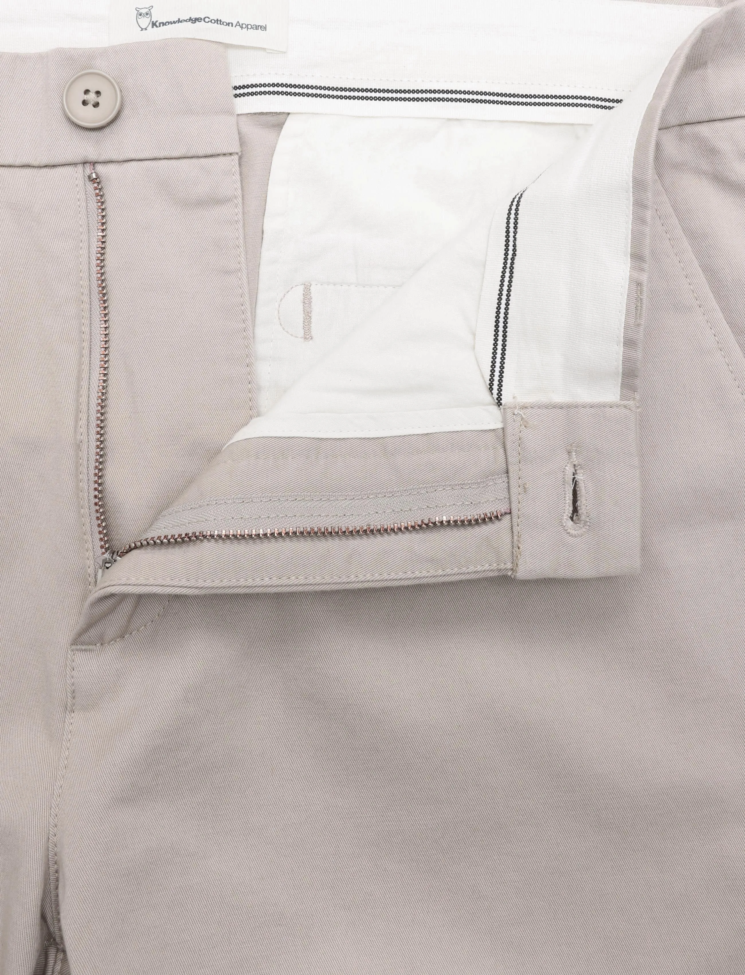 Knowledge Cotton Apparel - Chuck regular chino pants - trousers & jeans - light feather gray - 2