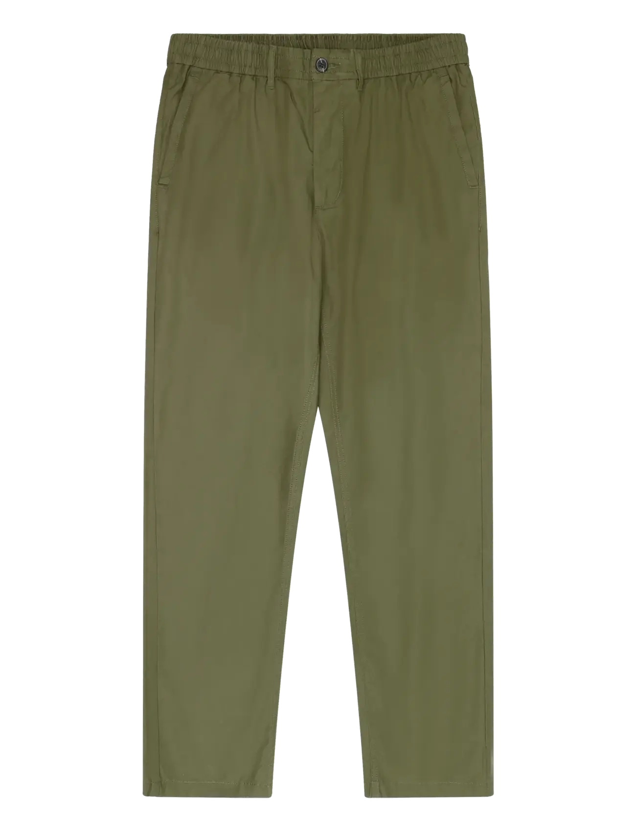 Knowledge Cotton Apparel Tim tapered chino pants - Püksid - BURNED OLIVE / khaki/green