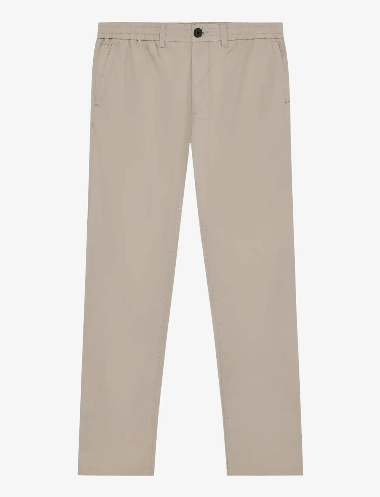 Knowledge Cotton Apparel - Tim tapered chino pants - vabaaja püksid - light feather gray - 1