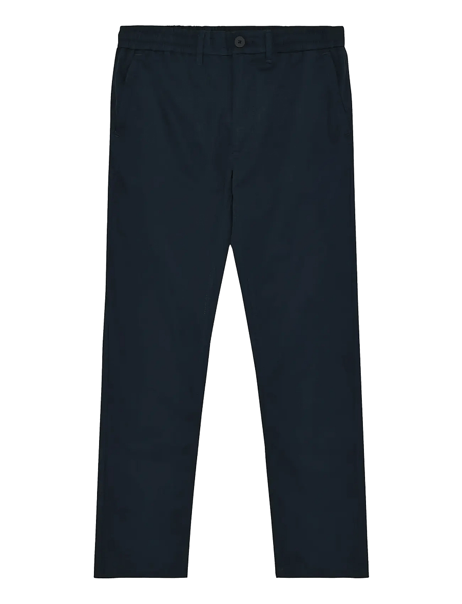 Knowledge Cotton Apparel - Tim tapered chino pants - freizeithosen - total eclipse - 1