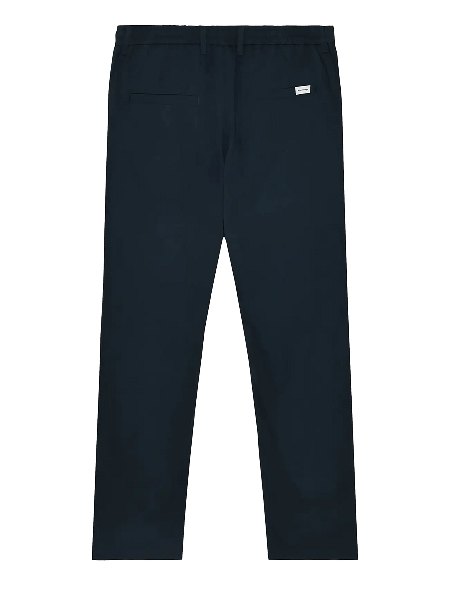 Knowledge Cotton Apparel - Tim tapered chino pants - freizeithosen - total eclipse - 2