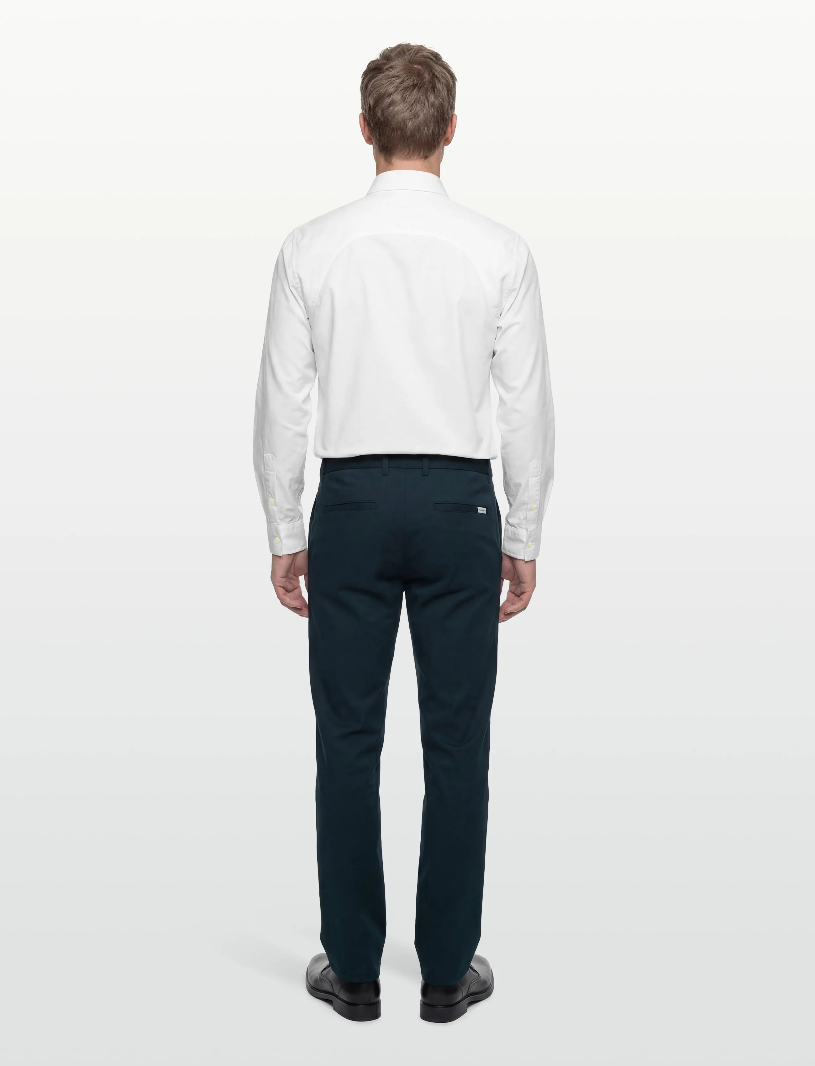 Knowledge Cotton Apparel - Tim tapered chino pants - casual trousers - total eclipse - 4