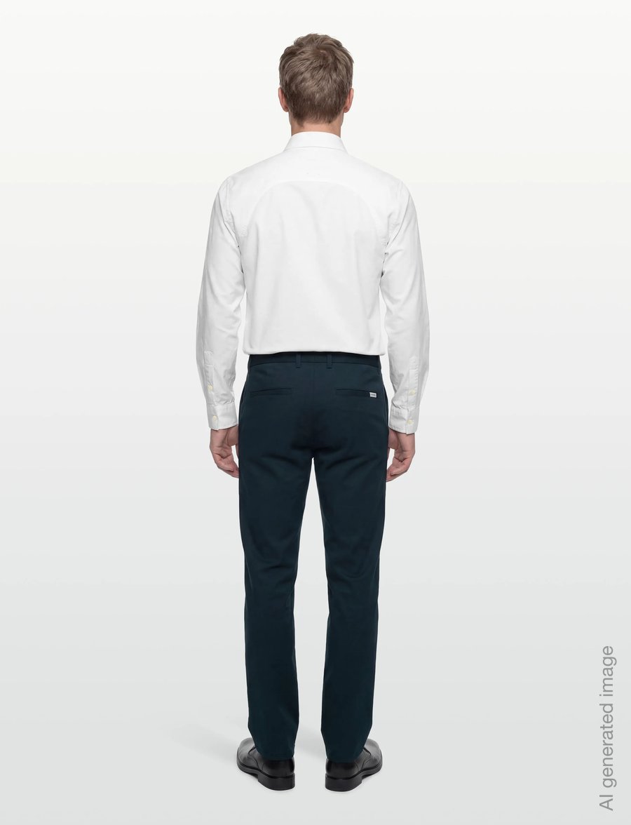 Knowledge Cotton Apparel - Tim tapered chino pants - freizeithosen - total eclipse - 4