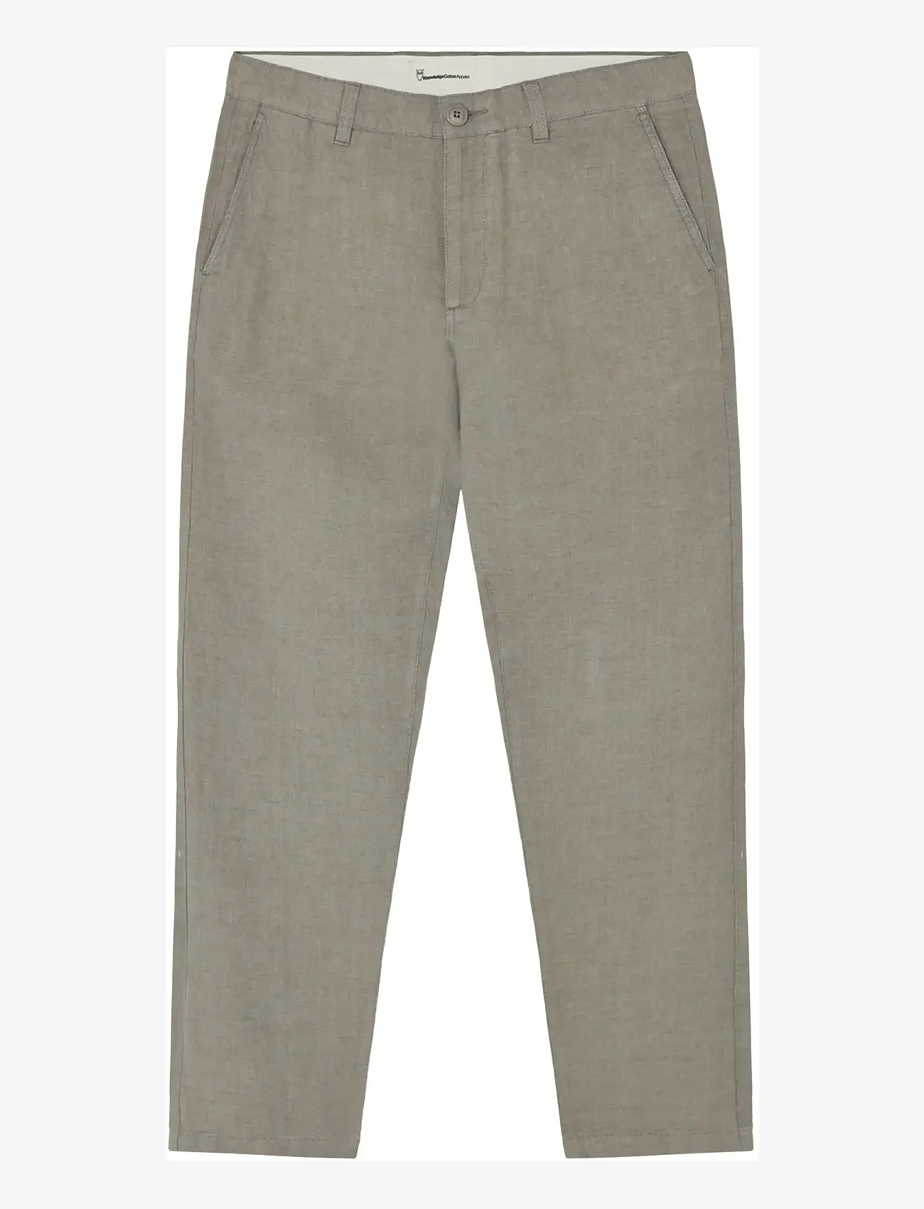 Knowledge Cotton Apparel - Chuck regular linen pants - twill - yarndyed - 0