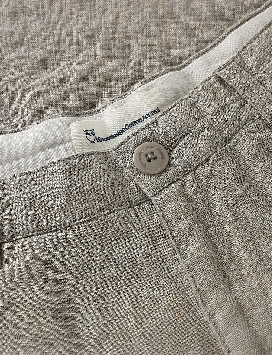 Knowledge Cotton Apparel - Chuck regular linen pants - leinenhosen - twill - yarndyed - 2
