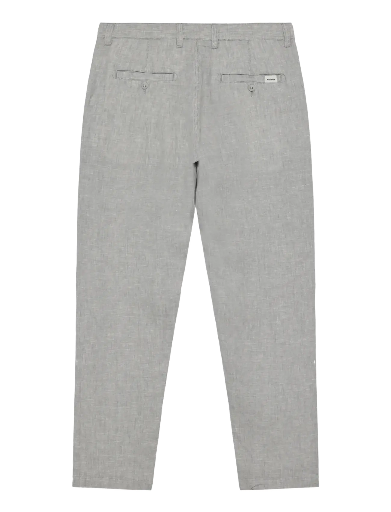 Knowledge Cotton Apparel - Chuck regular linen pants - leinenhosen - ultimate grey - yarndyed - 2