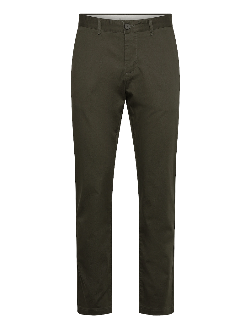 Knowledge Cotton Apparel - Chuck regular canvas pants - Ülikonnapüksid - forrest night - 0