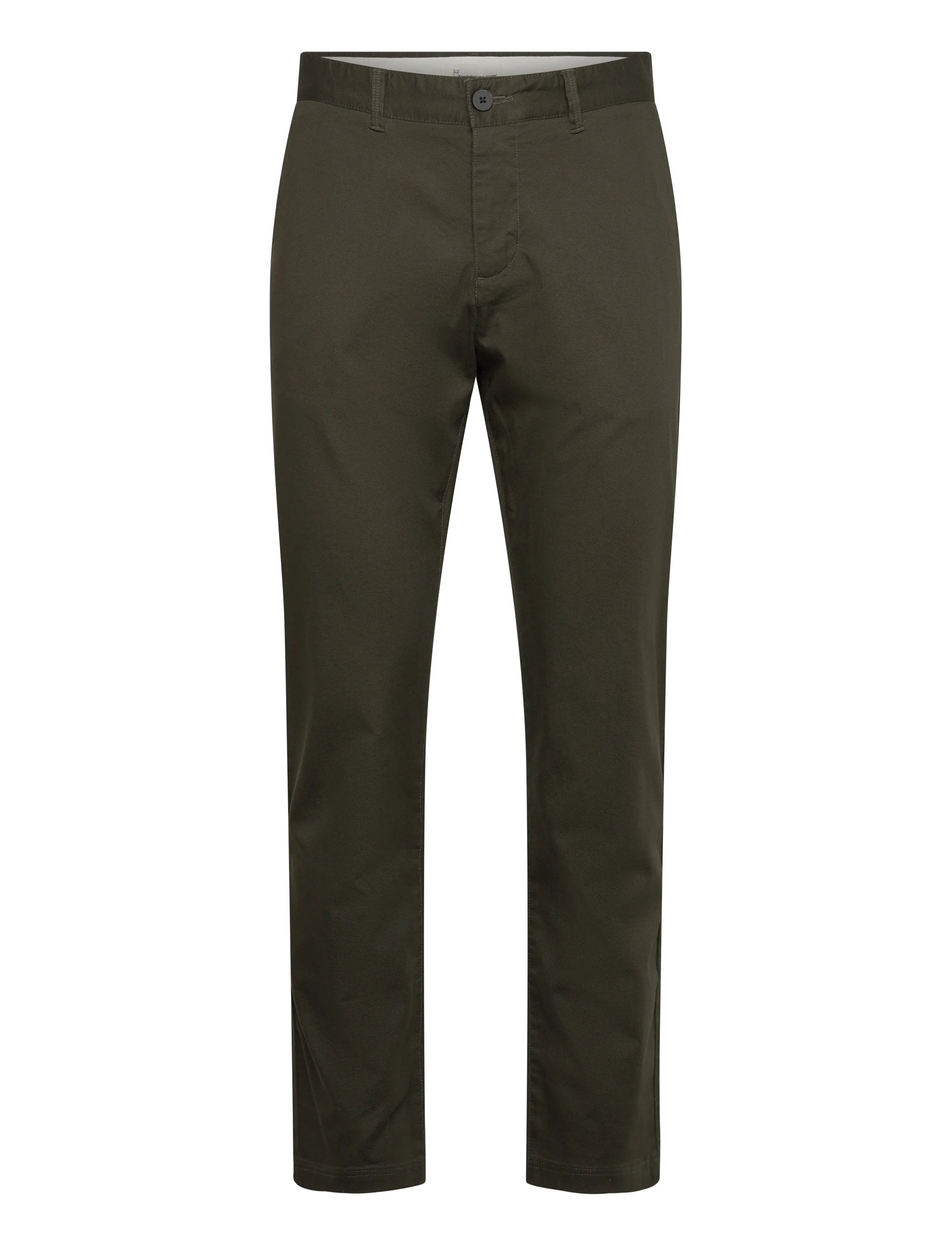 Knowledge Cotton Apparel Chuck regular canvas pants - Dressbukser - FORREST NIGHT / khaki/green