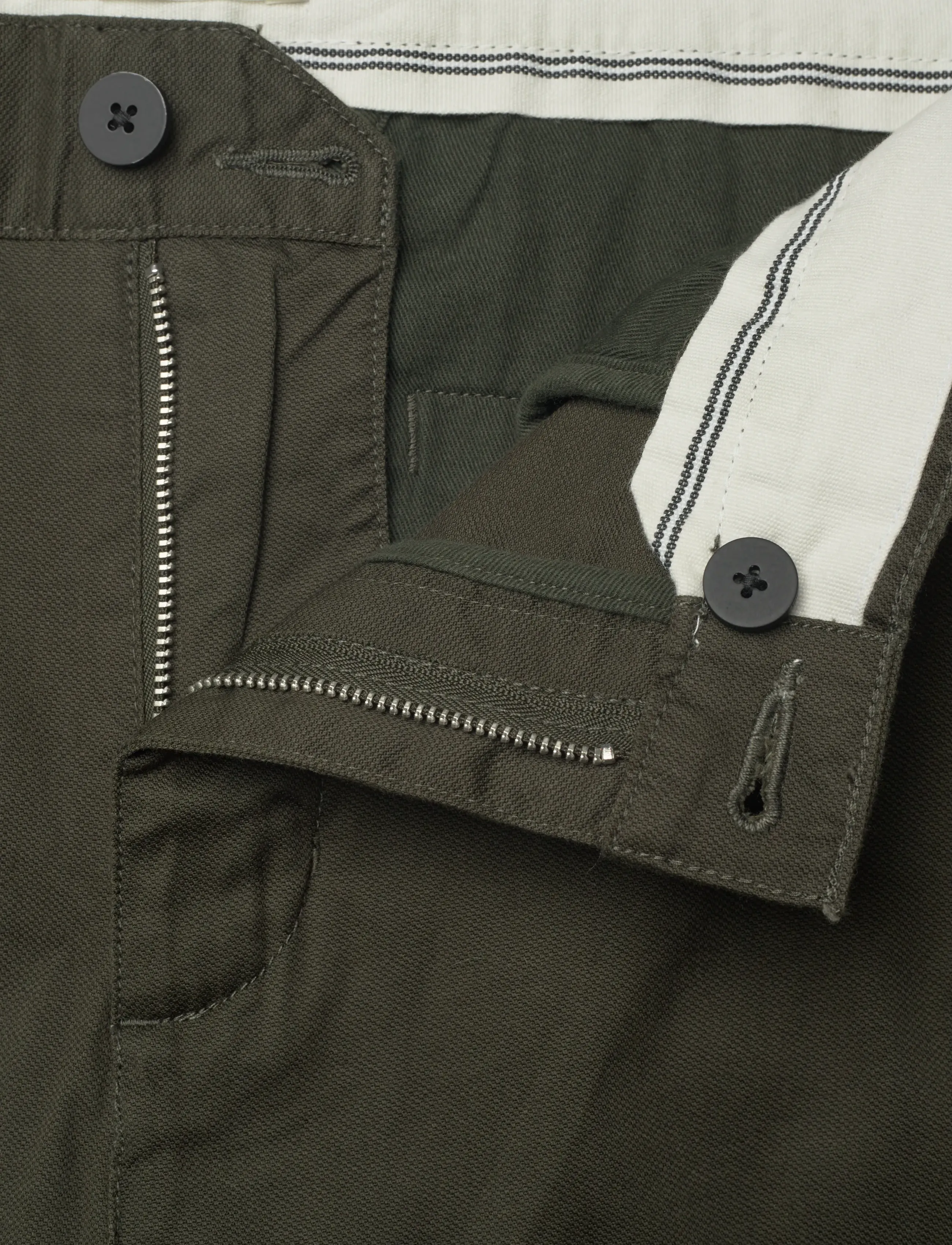 Knowledge Cotton Apparel - Chuck regular canvas pants - kostymbyxor - forrest night - 3