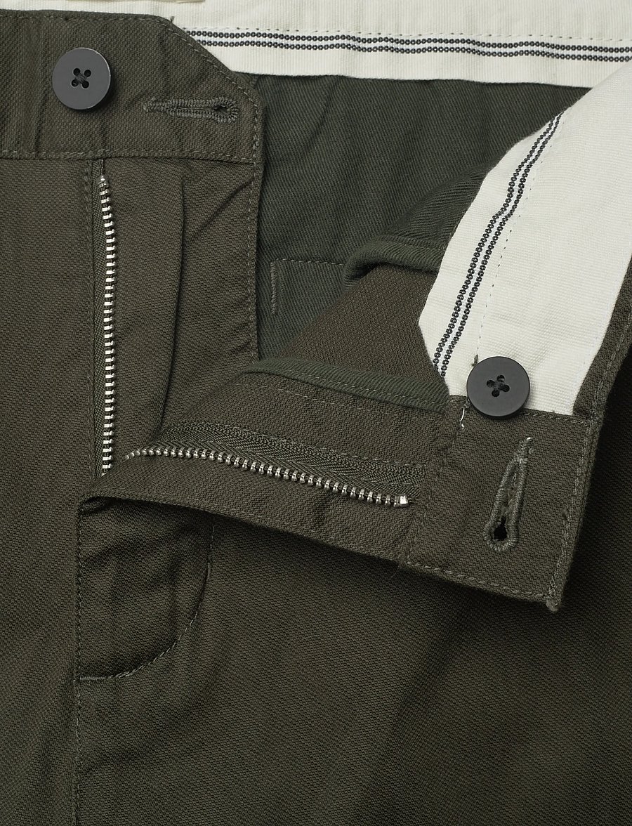 Knowledge Cotton Apparel - Chuck regular canvas pants - kostymbyxor - forrest night - 3