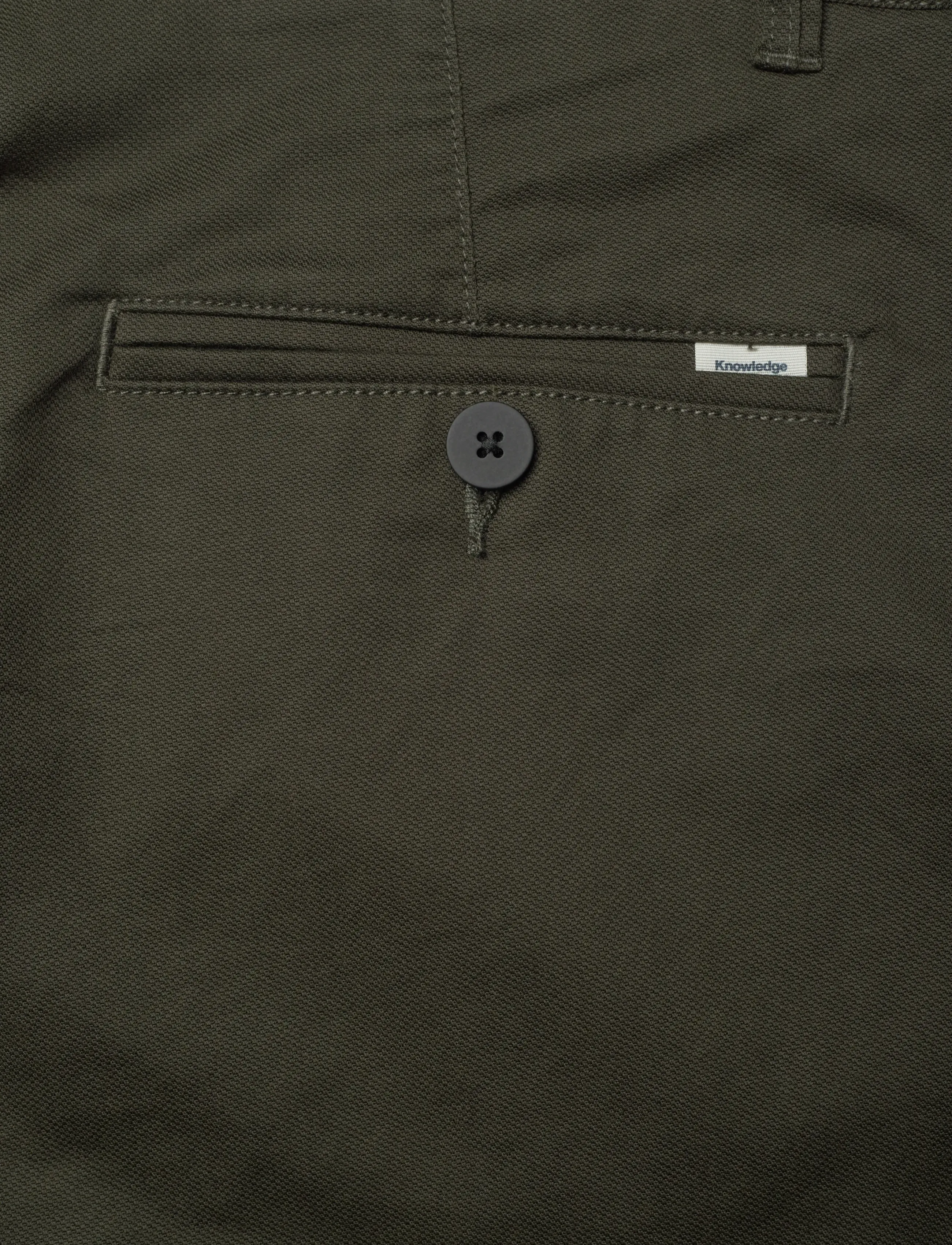 Knowledge Cotton Apparel - Chuck regular canvas pants - kostymbyxor - forrest night - 4