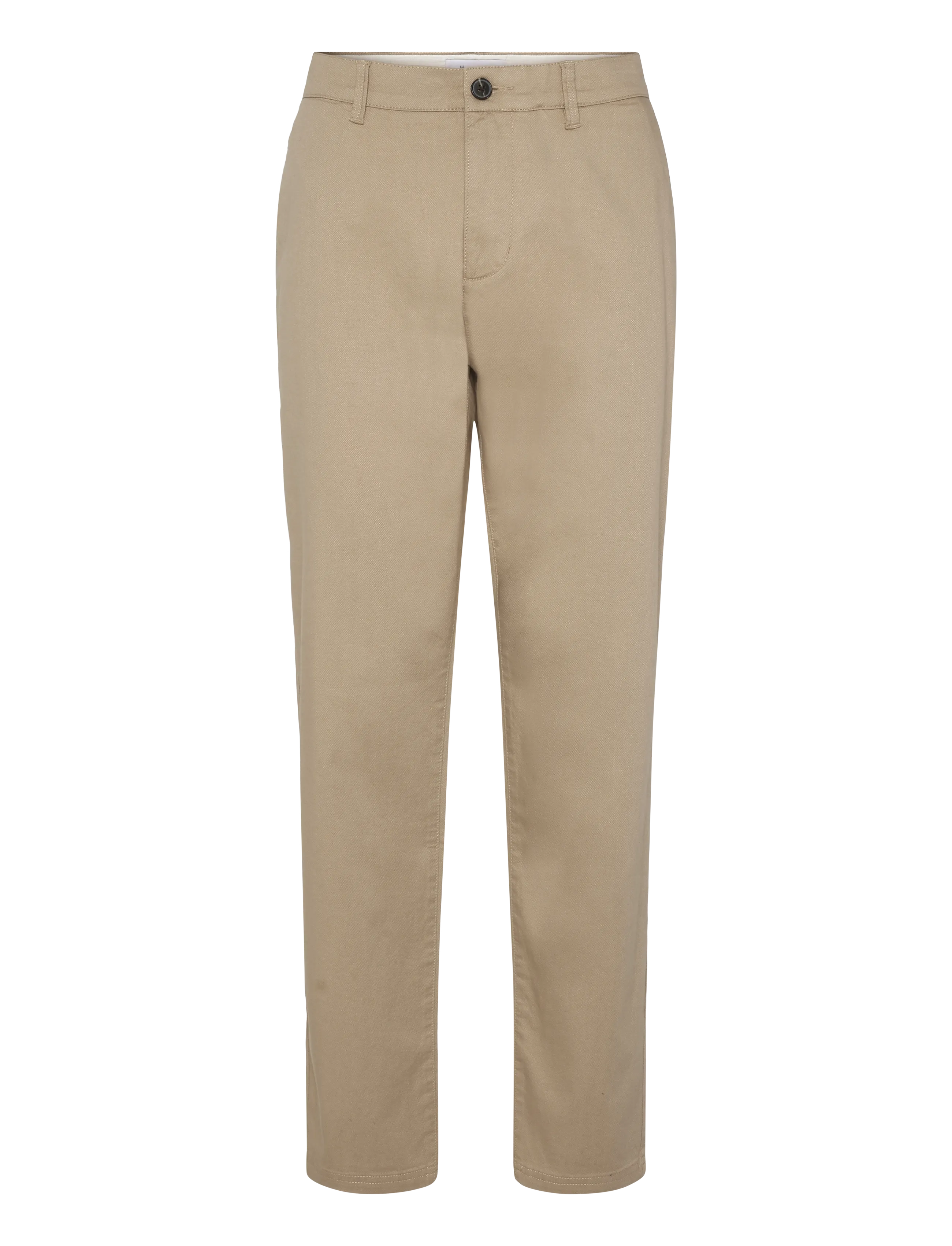 Knowledge Cotton Apparel Chuck regular canvas pants - Pidulikud püksid - LIGHT FEATHER GRAY / beige