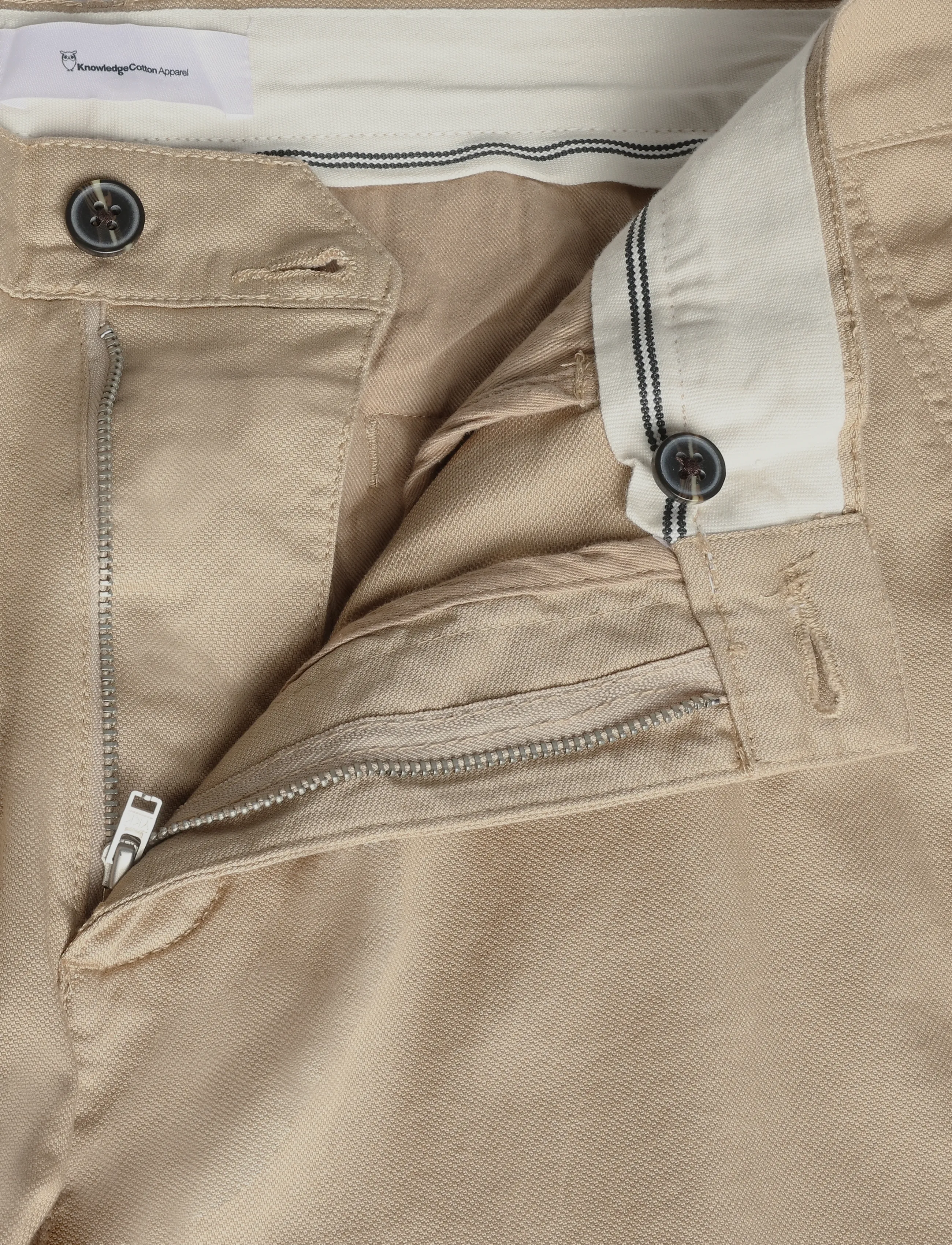 Knowledge Cotton Apparel - Chuck regular canvas pants - sügisesed riided - light feather gray - 2