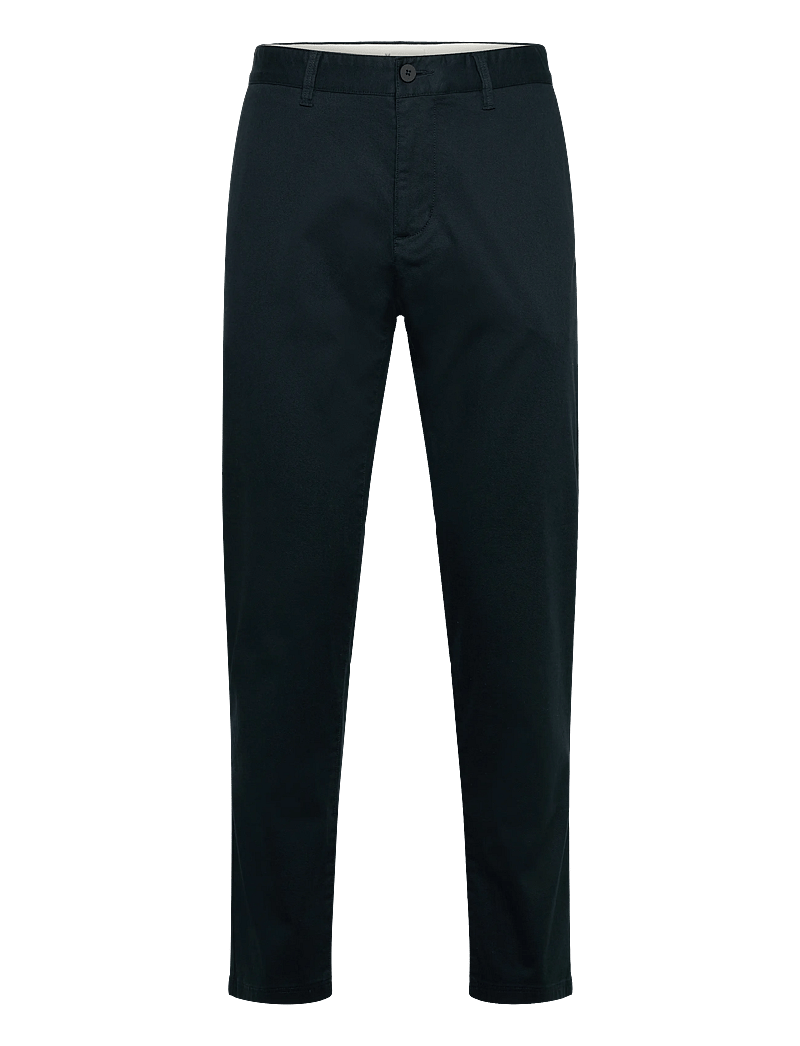 Knowledge Cotton Apparel - Chuck regular canvas pants - anzugshosen - total eclipse - 0