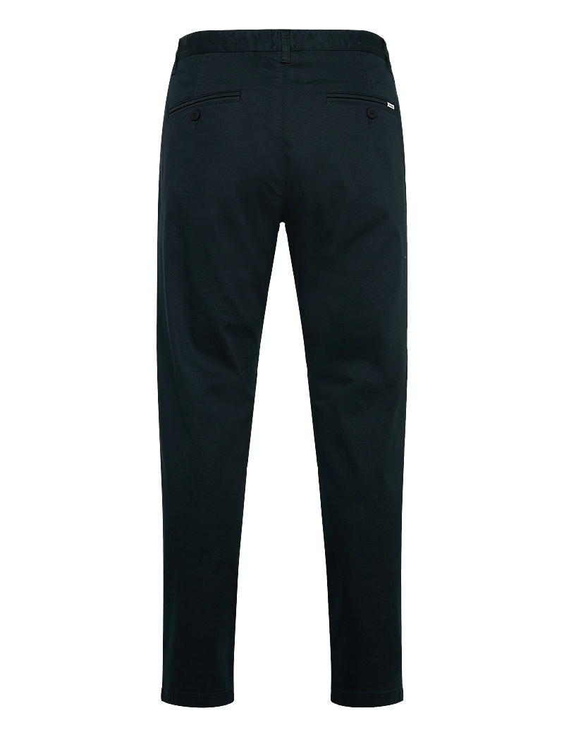 Knowledge Cotton Apparel - Chuck regular canvas pants - anzugshosen - total eclipse - 1