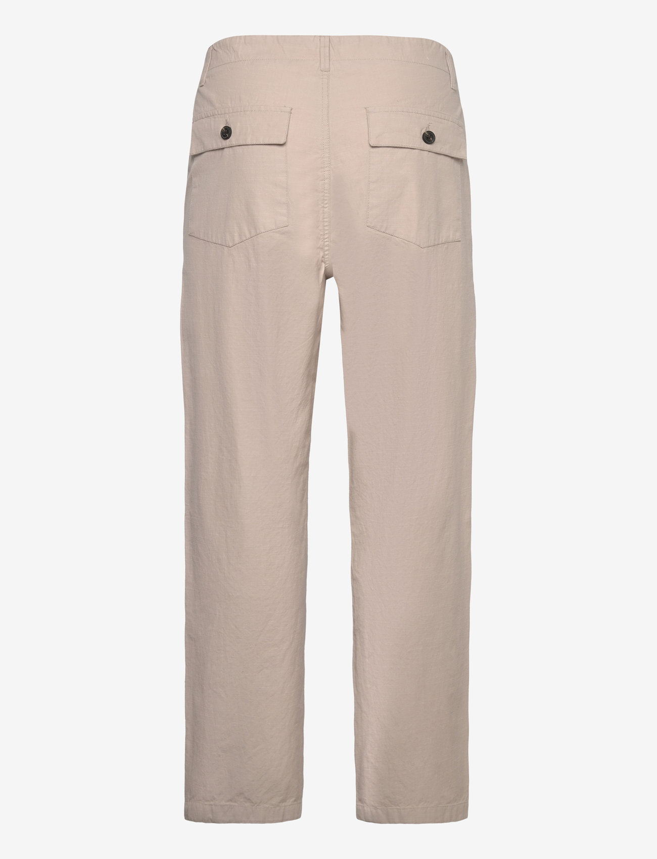 Knowledge Cotton Apparel - FLINT wide slub yarn pants - GOTS/V - casual bukser - light feather gray - 1