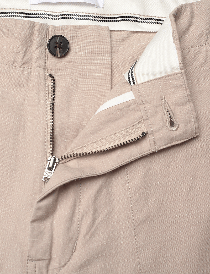 Knowledge Cotton Apparel - FLINT wide slub yarn pants - GOTS/V - casual bukser - light feather gray - 3