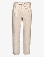 FIG loose linen look pants - GOTS/V - LIGHT FEATHER GRAY