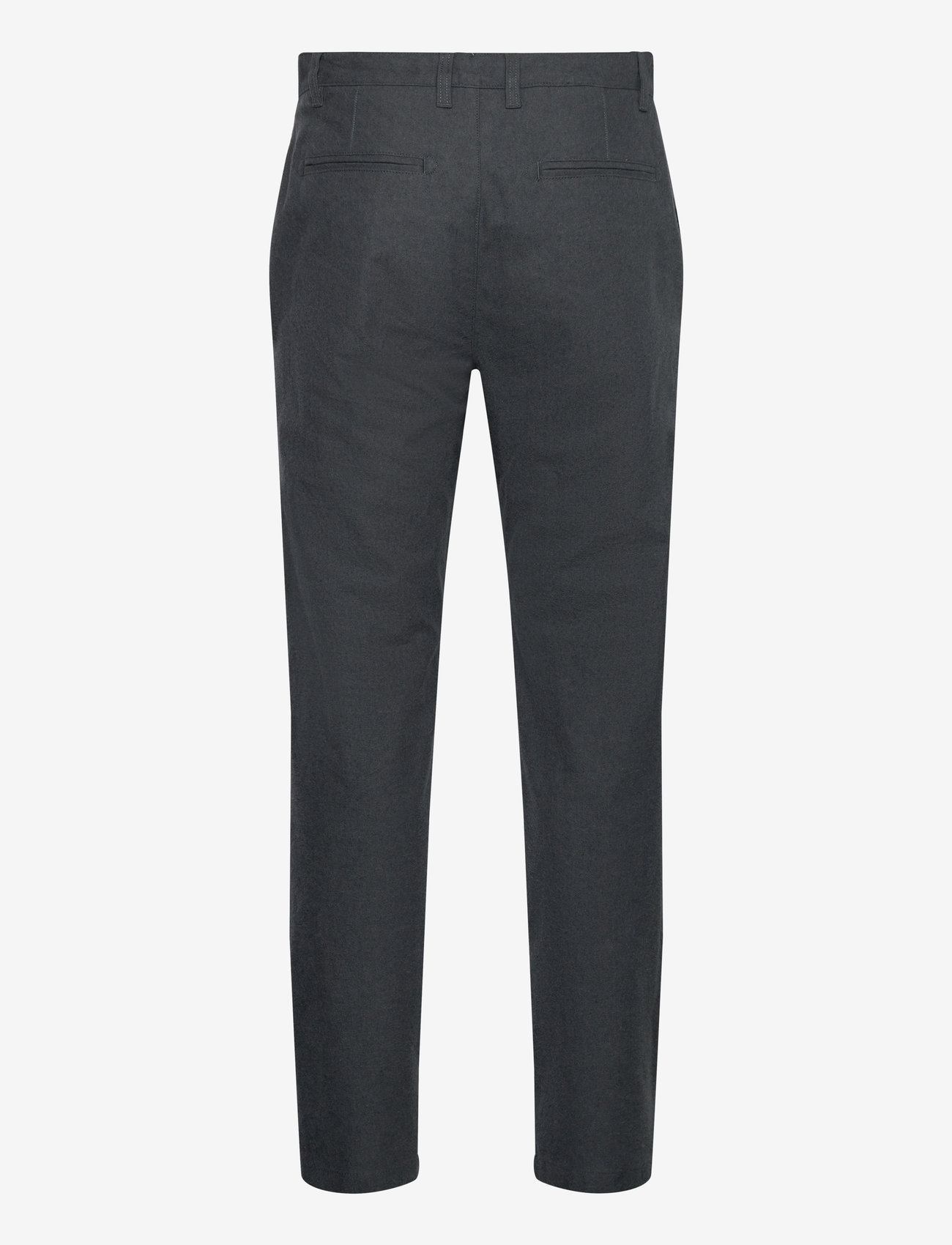 Knowledge Cotton Apparel - Organic Cotton Chuck Flannel Pants - chino püksid - gray pinstripe - 1