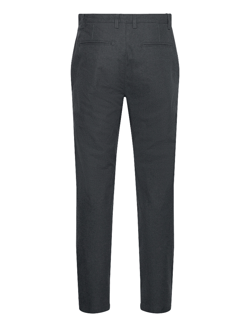 Knowledge Cotton Apparel - Organic Cotton Chuck Flannel Pants - chino püksid - gray pinstripe - 1