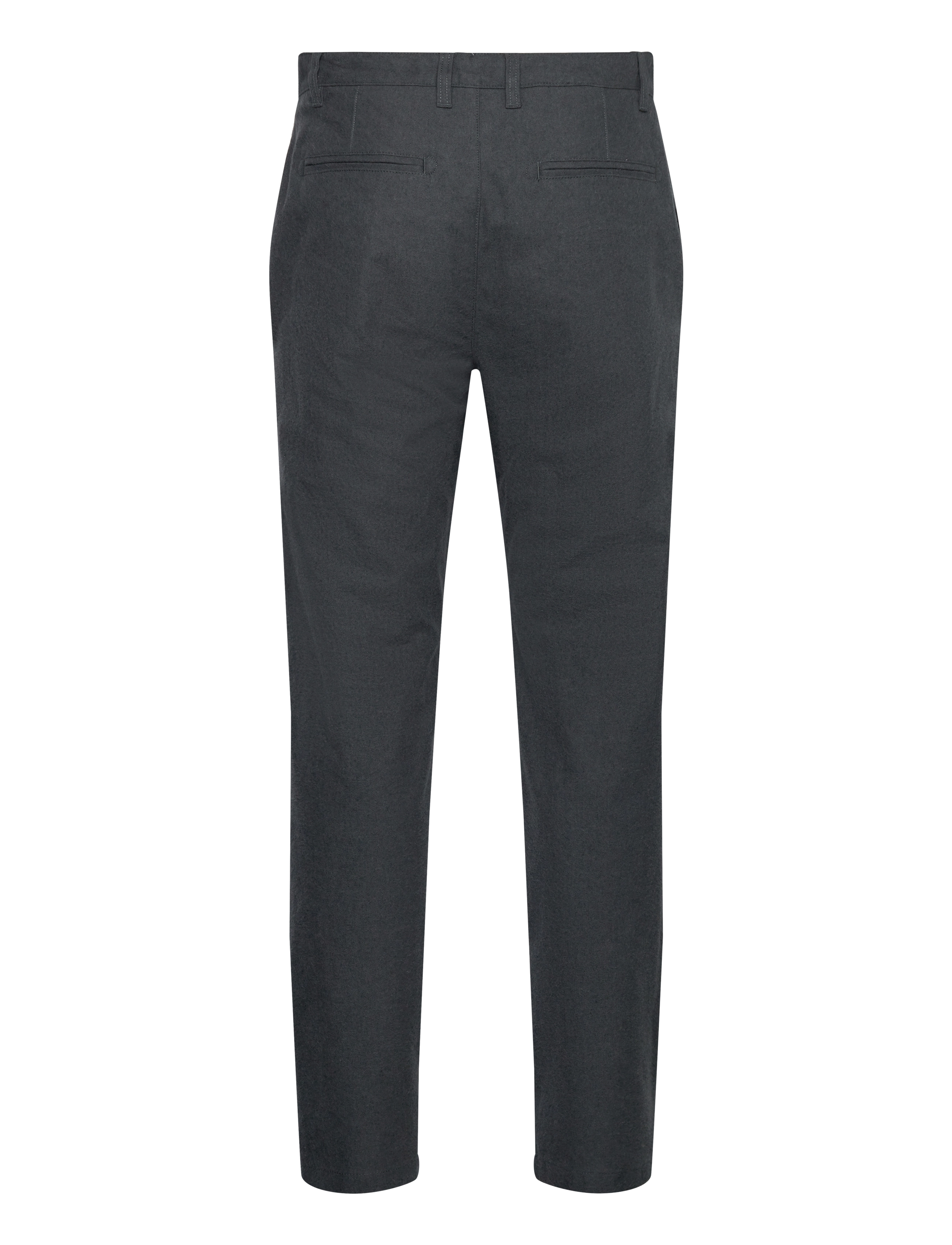 Knowledge Cotton Apparel - Organic Cotton Chuck Flannel Pants - chino püksid - gray pinstripe - 1