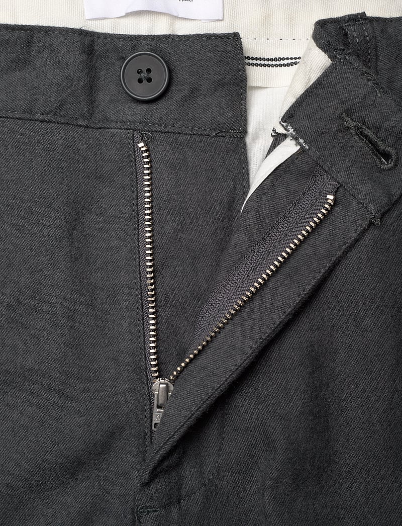 Knowledge Cotton Apparel - Organic Cotton Chuck Flannel Pants - chino püksid - gray pinstripe - 3