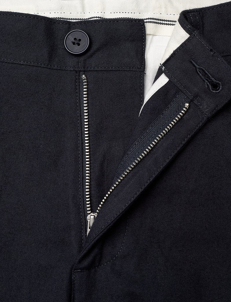 Knowledge Cotton Apparel - Organic Cotton Chuck Flannel Pants - chinos - night sky - 3