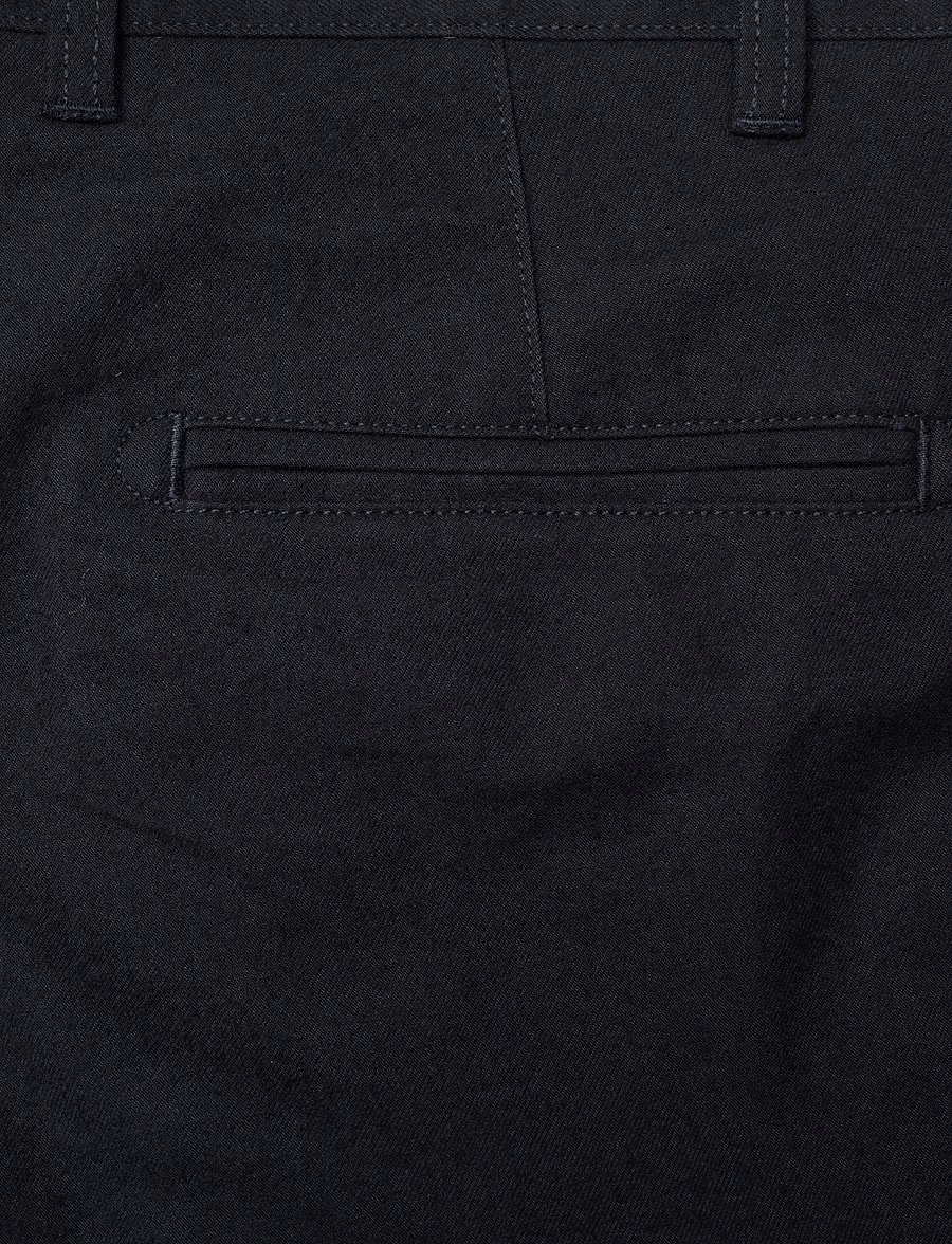 Knowledge Cotton Apparel - Organic Cotton Chuck Flannel Pants - chinos - night sky - 4