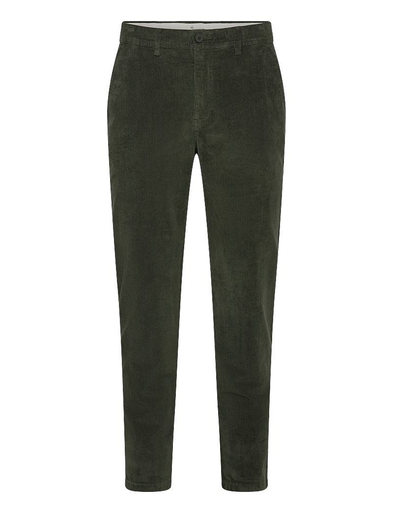 Knowledge Cotton Apparel - Chuck regular corduroy pants - casual - forrest night - 0