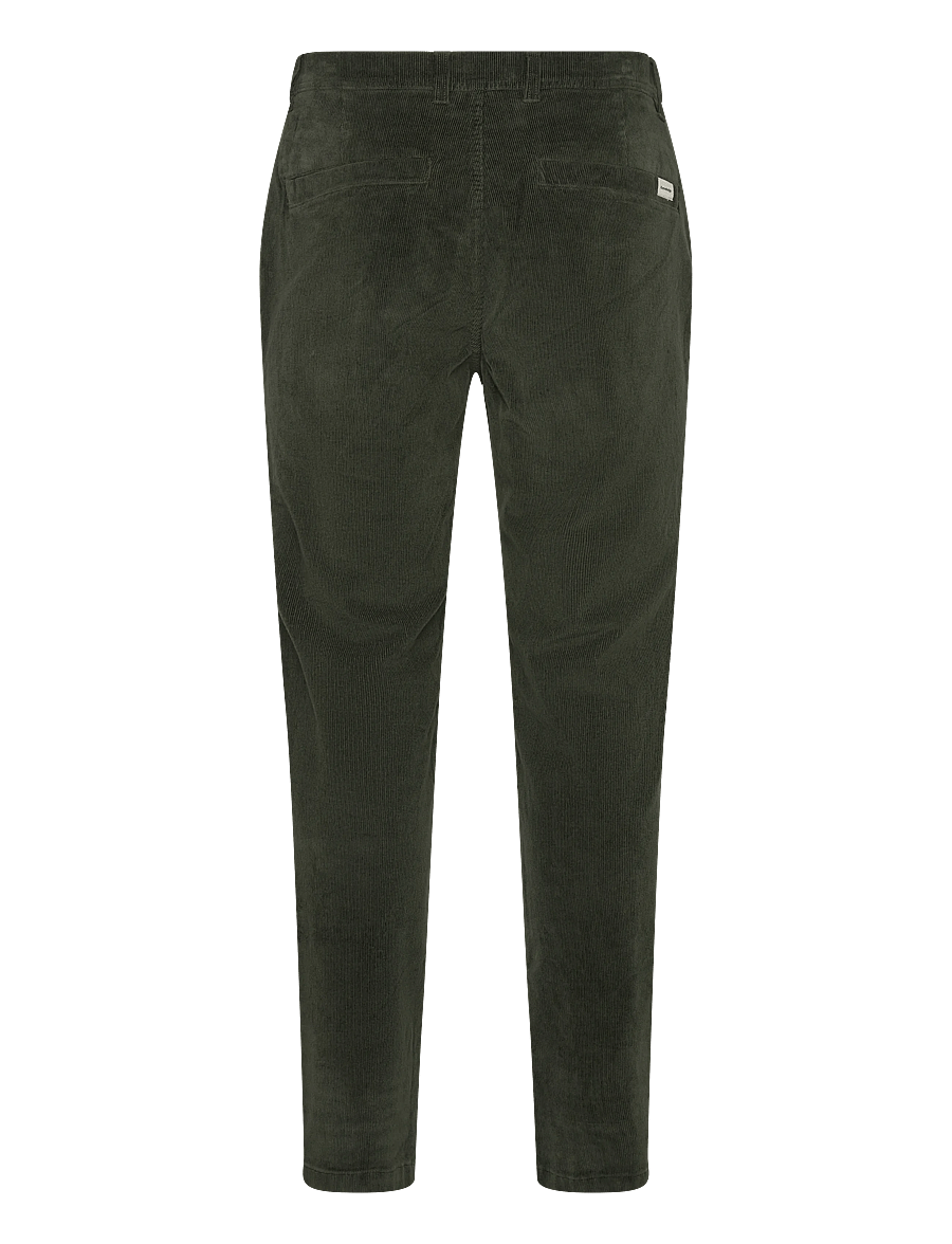 Knowledge Cotton Apparel - Chuck regular corduroy pants - casual - forrest night - 1