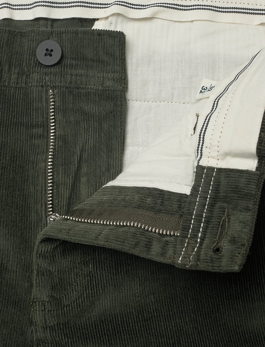 Knowledge Cotton Apparel - Chuck regular corduroy pants - casual - forrest night - 3