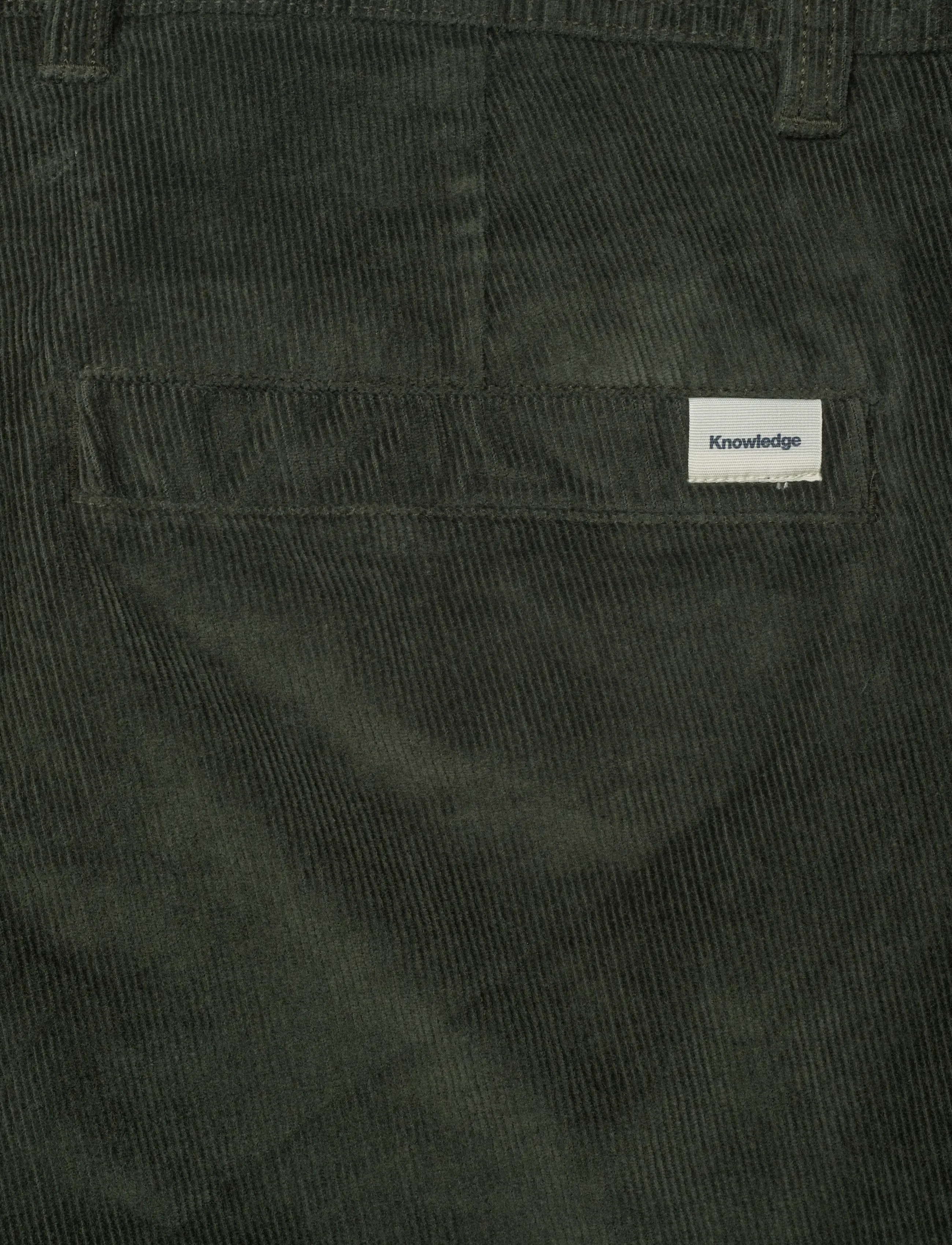 Knowledge Cotton Apparel - Chuck regular corduroy pants - casual - forrest night - 4