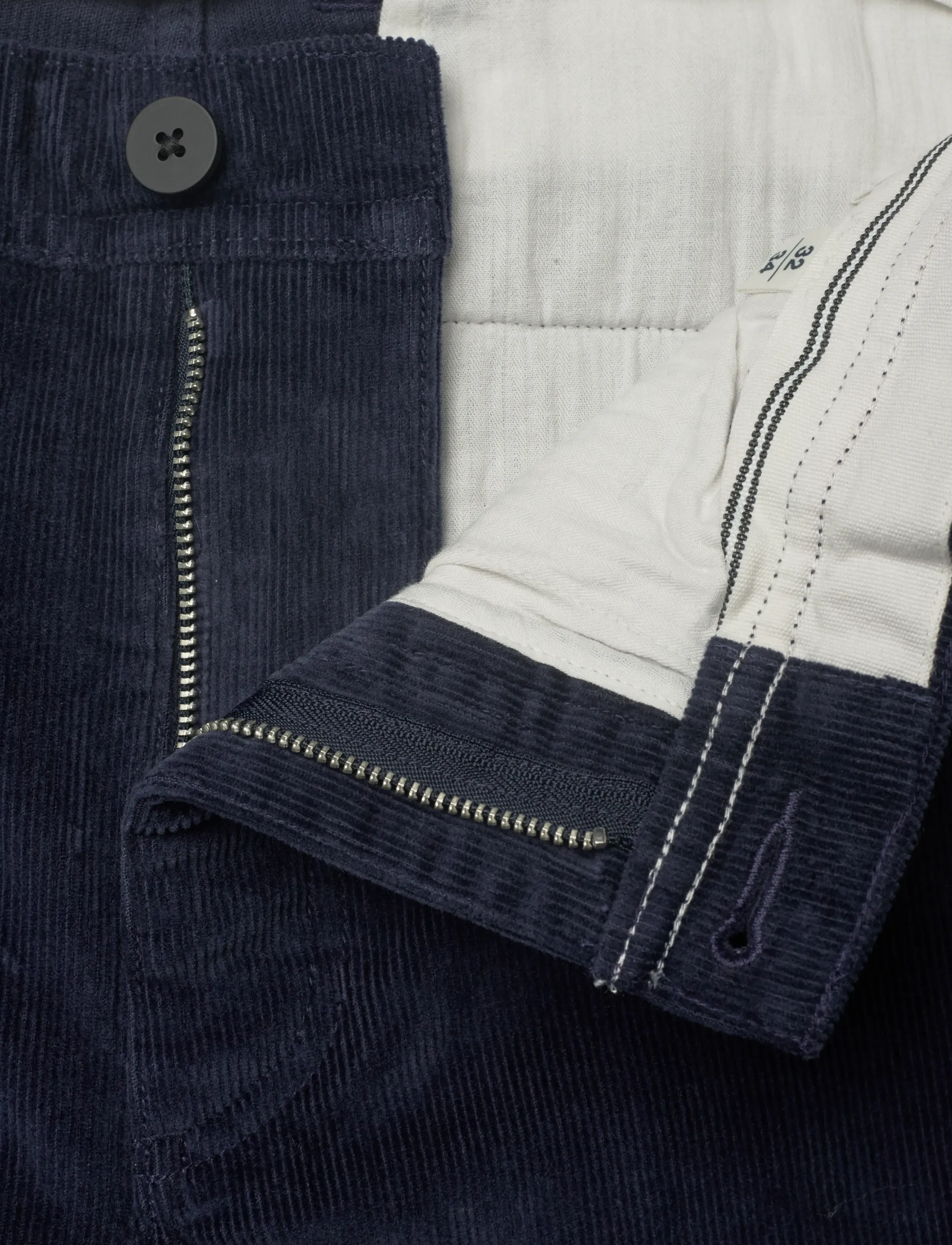 Knowledge Cotton Apparel - Chuck regular corduroy pants - casual - night sky - 3