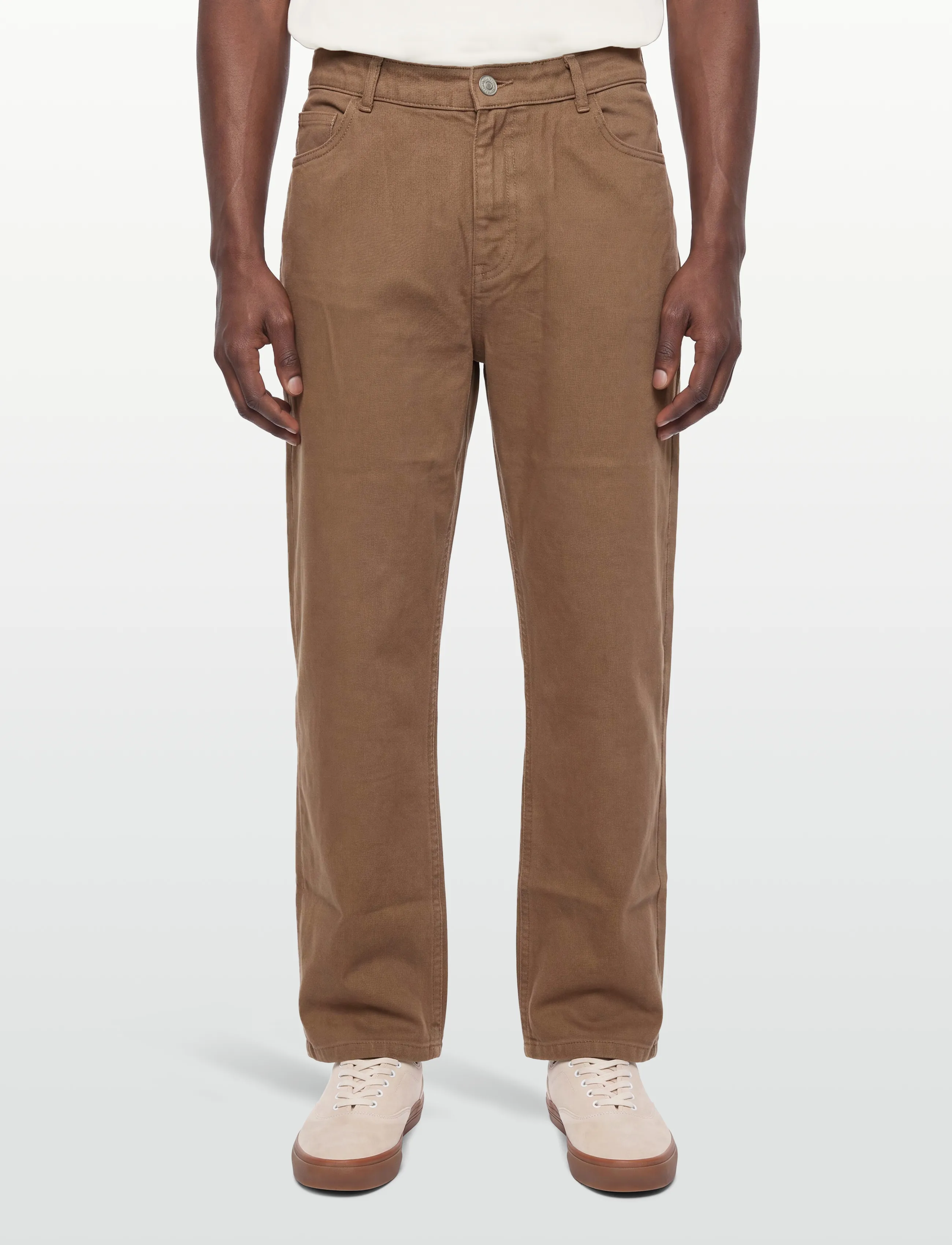Knowledge Cotton Apparel - Flint wide twill pants - hosen & jeans - tiramisu - 3
