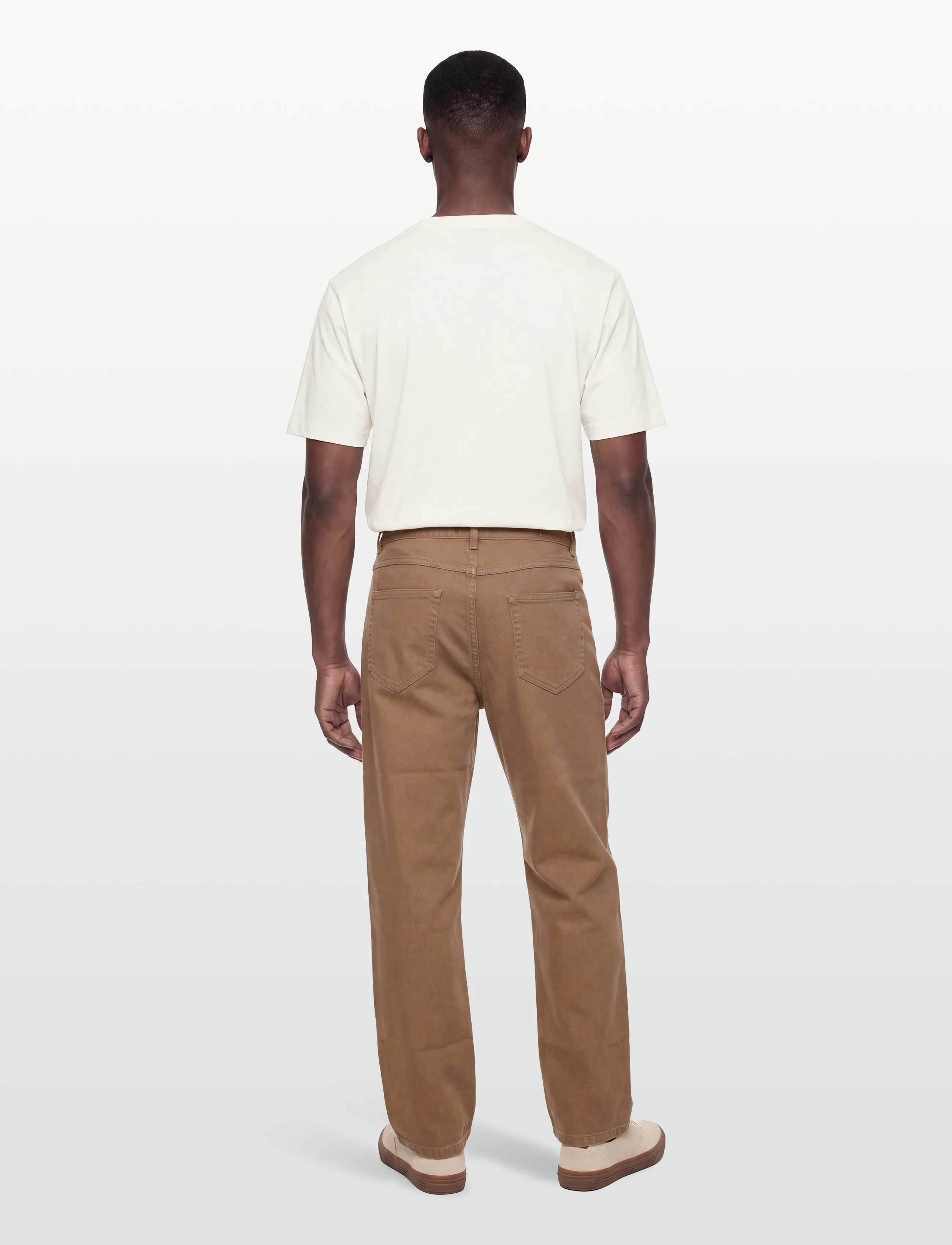 Knowledge Cotton Apparel - Flint wide twill pants - hosen & jeans - tiramisu - 4