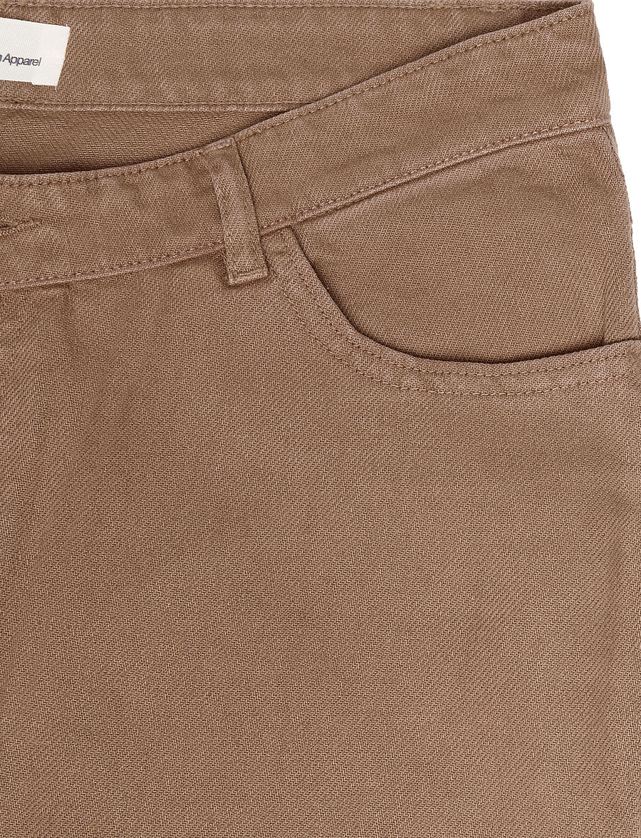 Knowledge Cotton Apparel - Flint wide twill pants - tiramisu - 2