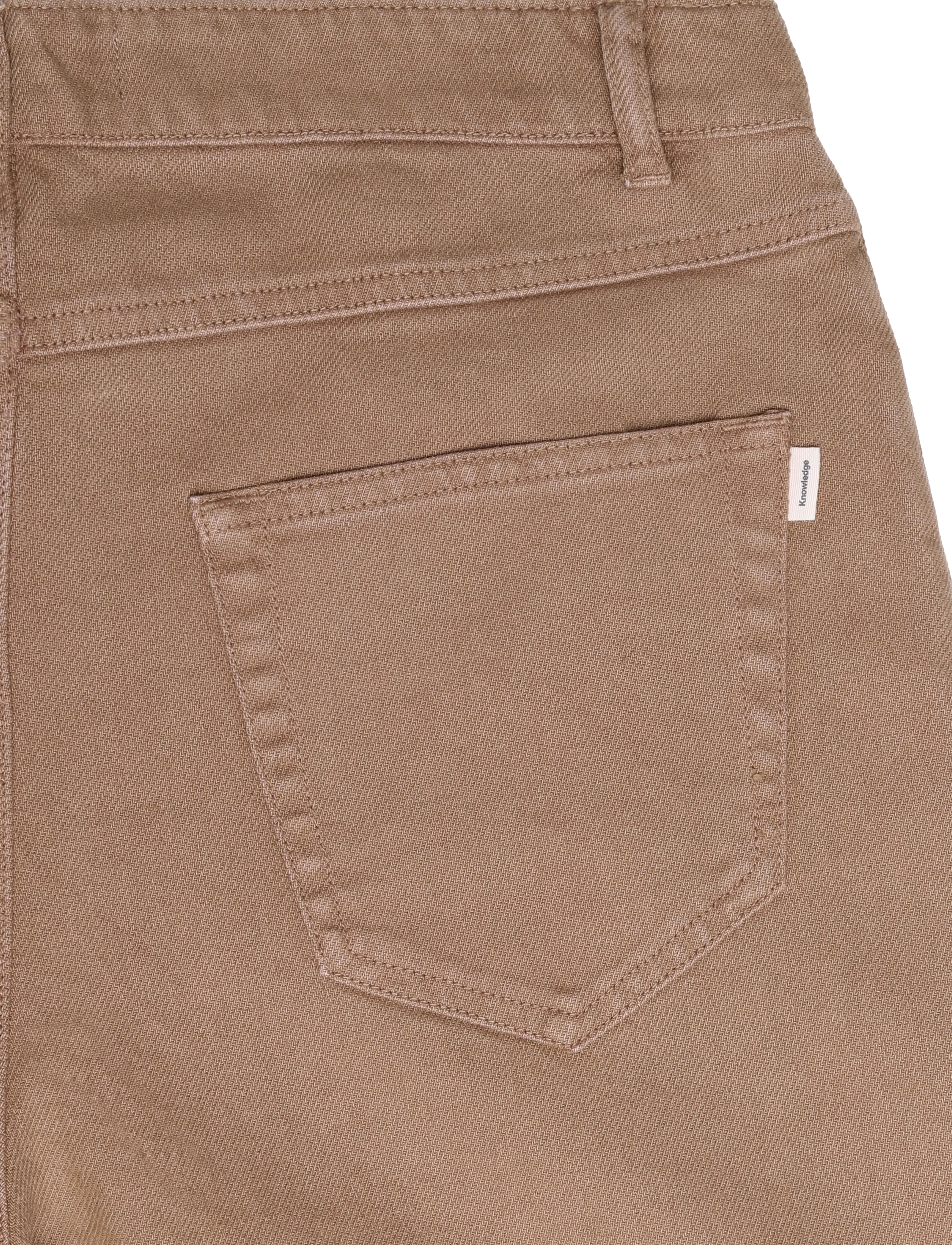 Knowledge Cotton Apparel - Flint wide twill pants - tiramisu - 4