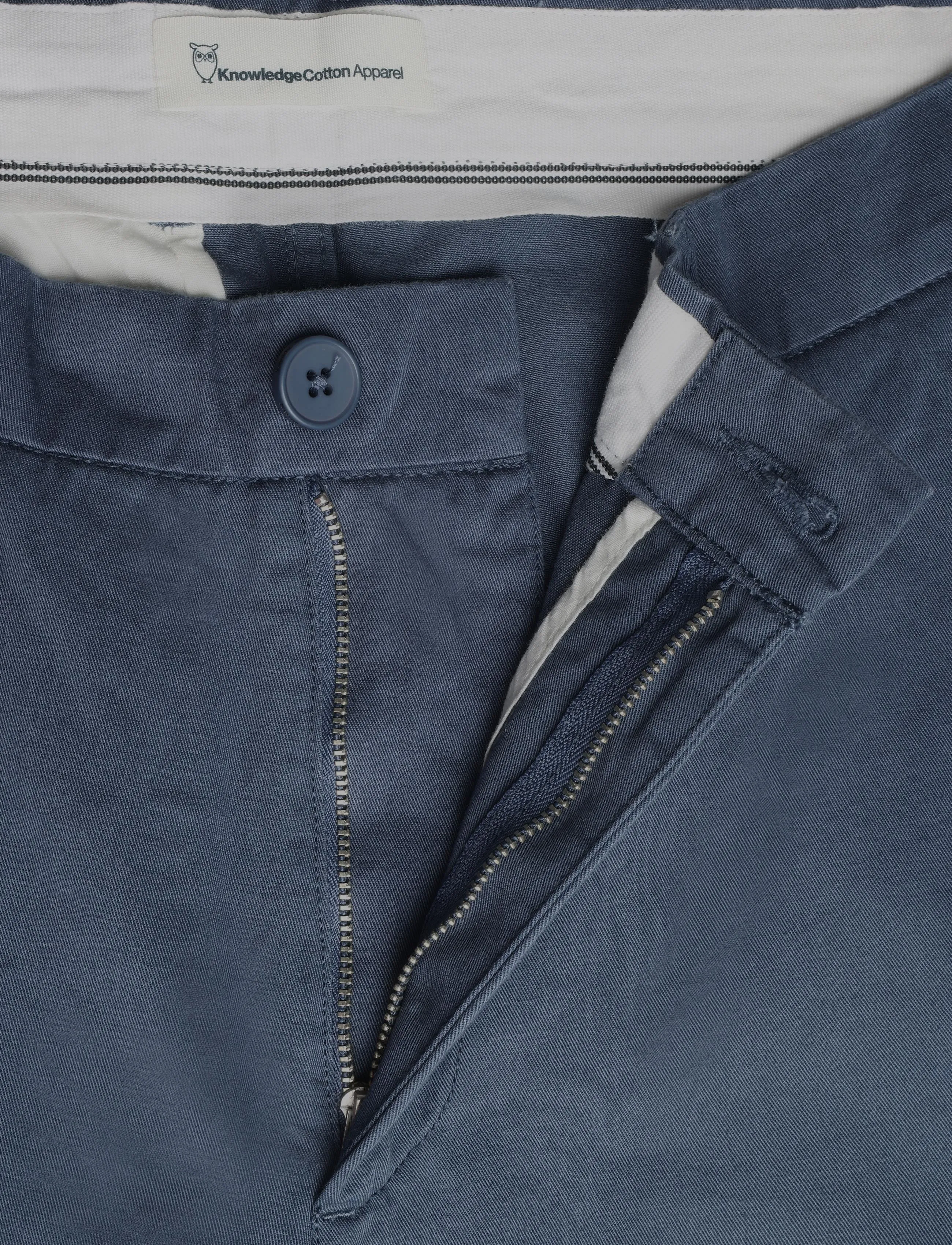 Knowledge Cotton Apparel - Flint wide chino pants - püksid & teksad - vintage indigo - 2