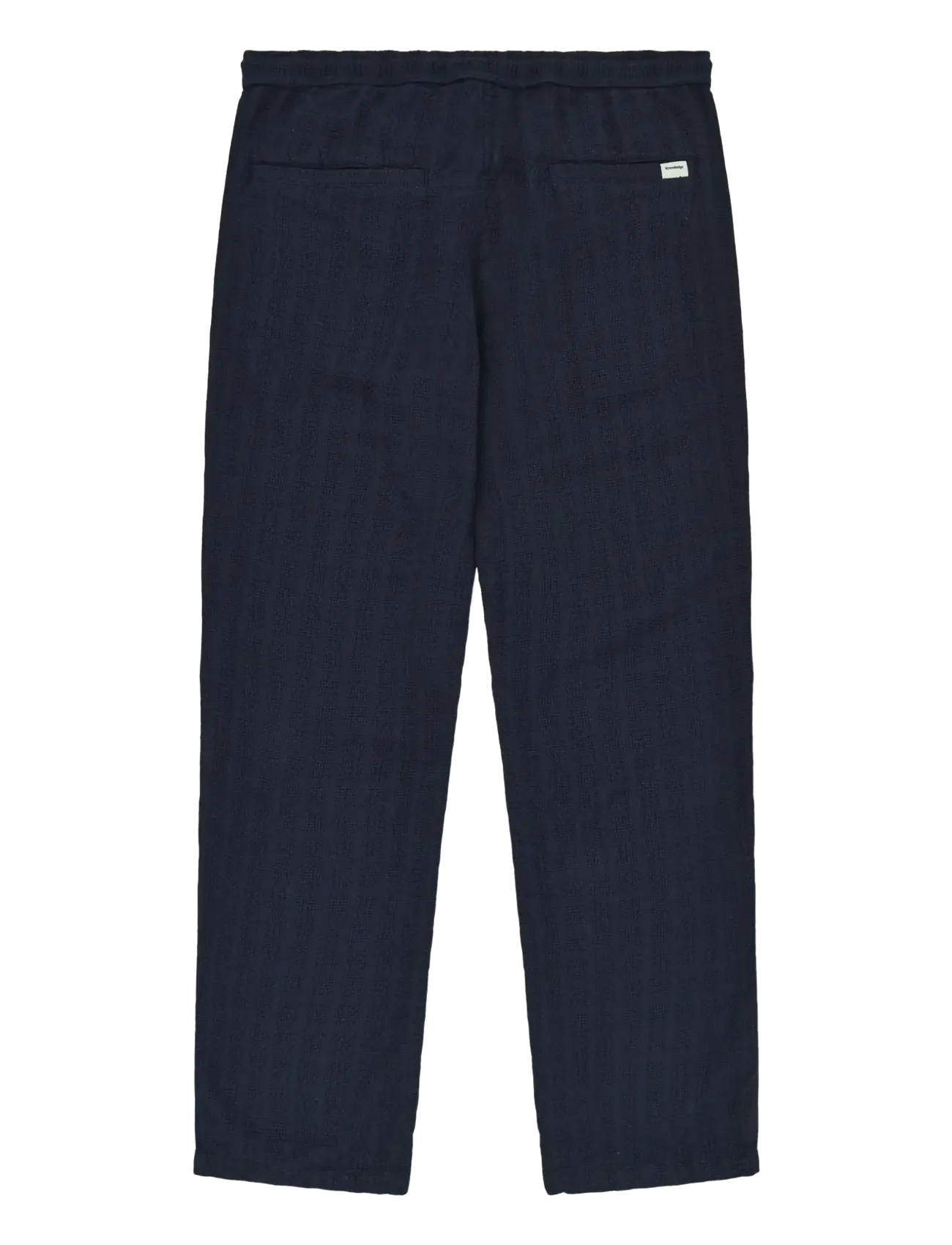 Knowledge Cotton Apparel - Fig loose structure pants - casual - night sky - 2